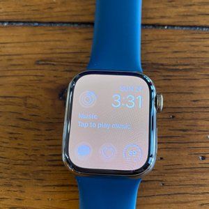 Apple Watch Series 7 (GPS + Cellular, 41mm) Gold Stainless Steel